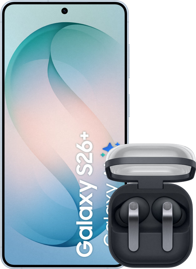 Samsung Galaxy S26 Plus 256GB Light Blue 5G + Samsung Galaxy Buds4 Pro Black Main Image