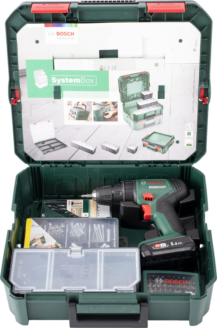 Bosch UniversalImpact 18 SystemBox 210-delig (Accu-Klopboormachine) null