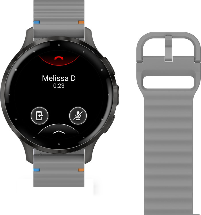 Just in Case Bracelet Silicone Gris Garmin Venu 3S / 4 41 mm détail