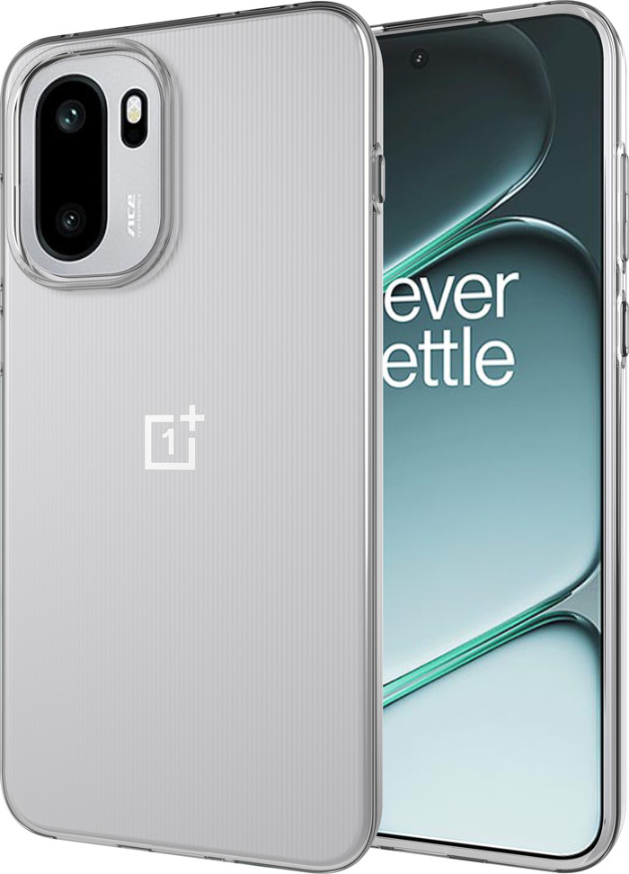 Just in Case Soft Design OnePlus 15R Back Cover Transparant rechterkant