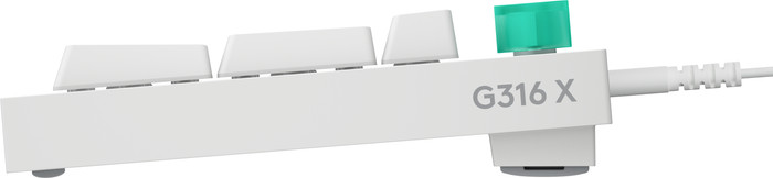 Logitech G316 X 98 Bedrade Gaming Toetsenbord Azerty Wit rechterkant
