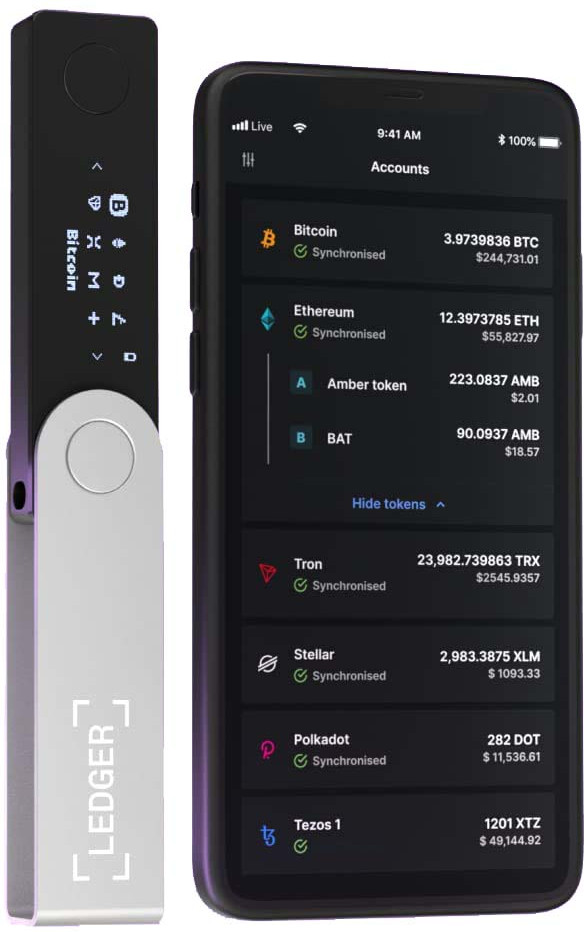Ledger Nano X Onyx Zwart visual leverancier