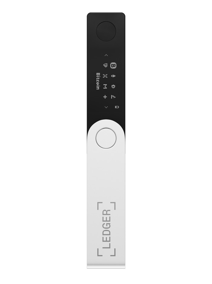 Ledger Nano X Onyx Zwart voorkant
