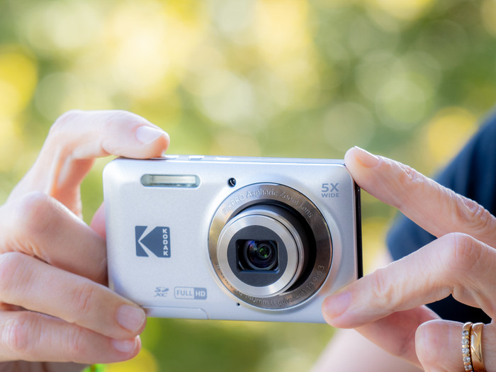Kodak FZ55 Zilver product in gebruik
