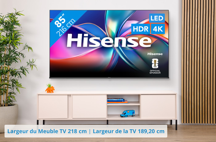 Hisense 85" QLED E7Q (2025) visuel Coolblue 1