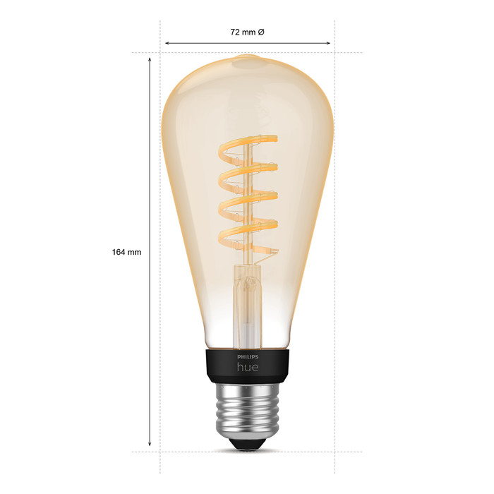 Philips Hue Filament White Ambiance Edison XL 3-Pack Startpakket null