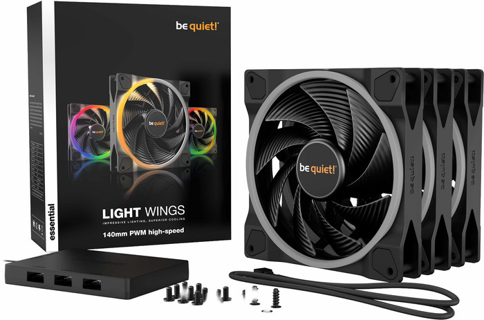 be quiet! LIGHT WINGS 140mm PWM - Triple Fan Pack accessoire