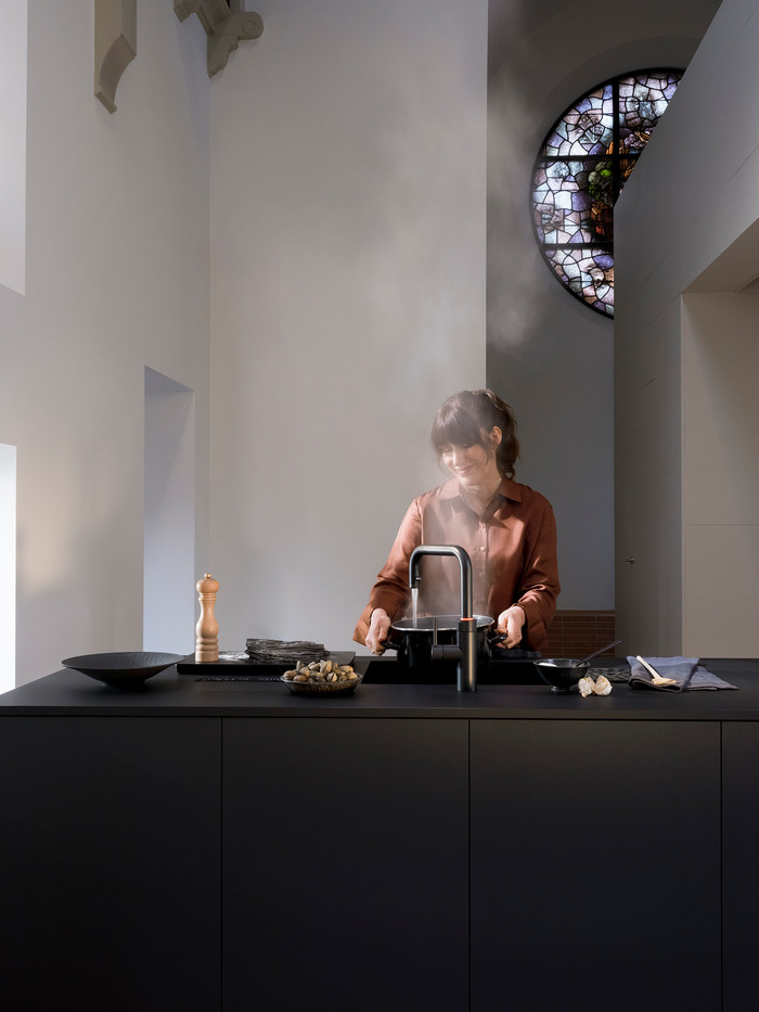 Quooker COMBI & Quooker Flex Square Noir produit à l'usage