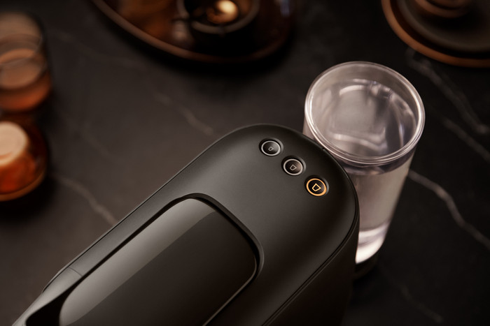 Philips L'OR Barista Sublime LM9012/60 Black + Milk Frother product in use