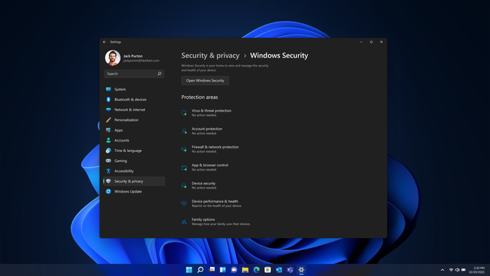 Windows 11 Pro 64-bit NL product in use