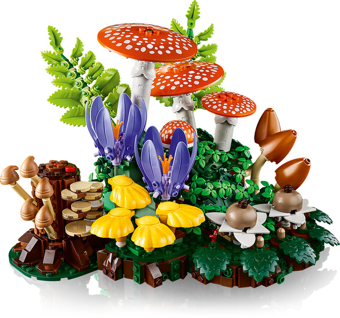 LEGO Botanicals Bospaddenstoelen 11505 detail