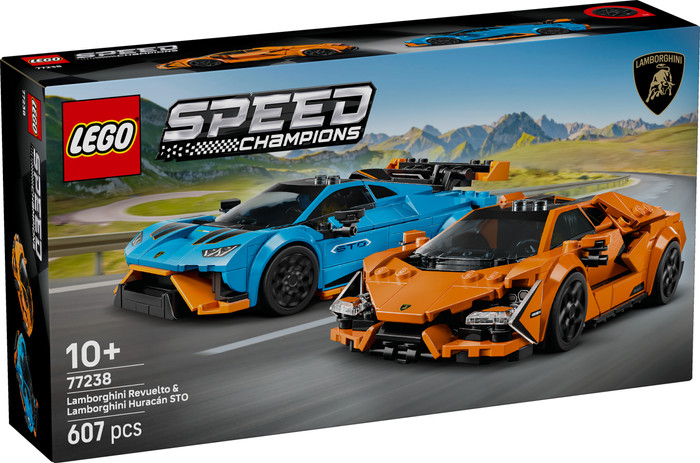 LEGO Speed Champions Lamborghini Revuelto en Huracán STO 77238 verpakking