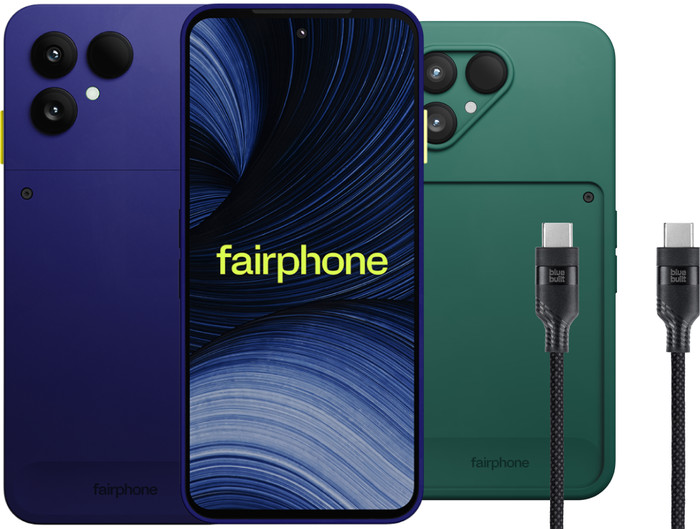 Fairphone 6+ 256GB Blauw 5G + Basis Accessoirepakket Main Image