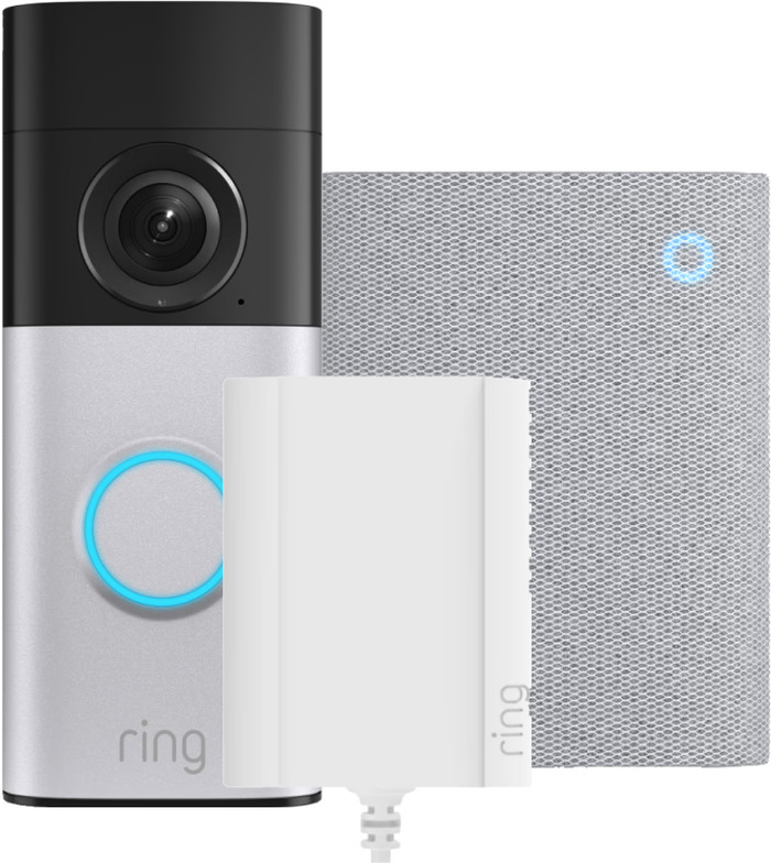 Ring Sonnette Vidéo Plus avec Fiche + Chime 3e Génération Main Image