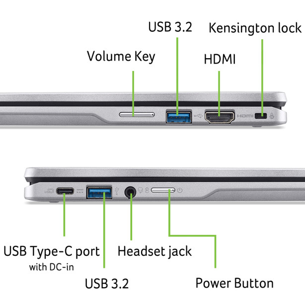 Acer Chromebook Spin 314 CP314-2HN-C2CG Azerty visual leverancier