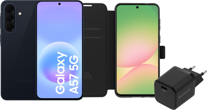 Samsung Galaxy A57 128GB Dark Blue 5G + Basic Accessory Pack Main Image