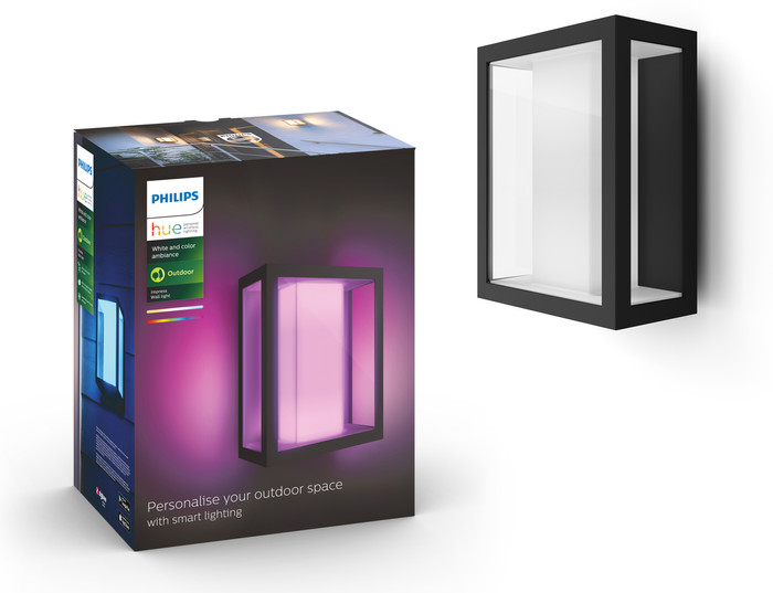 Philips Hue Impress muurlamp White and Color zwart breed duo pack null