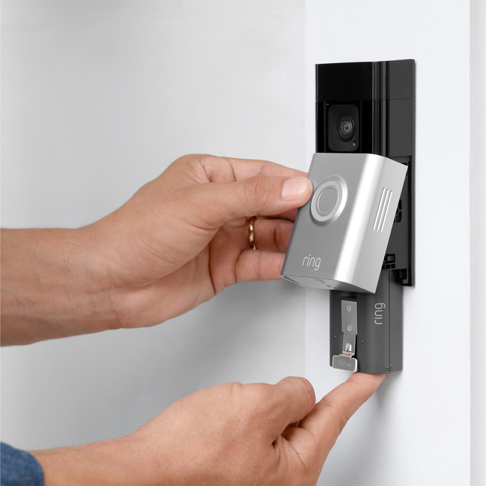 Ring Oplaadbare Batterij product in gebruik