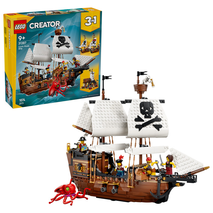 LEGO Creator 3-in-1 Klassiek Piratenschip 31387 rechterkant