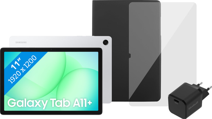Samsung Galaxy Tab A11 Plus 11 inches 256GB WiFi Silver + Complete Accessory Pack Main Image