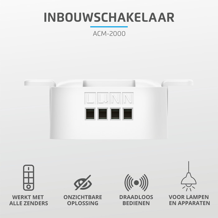 Klik Aan Klik Uit Inbouwschakelaar ACM-2000 null
