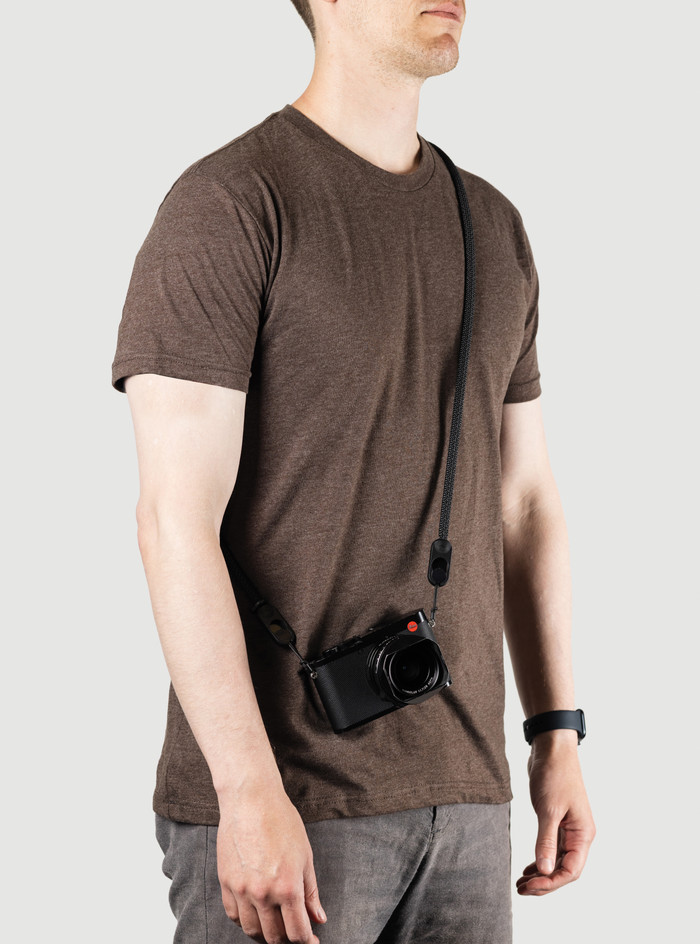 Peak Design Form Rope Camera Strap Long Zwart product in gebruik