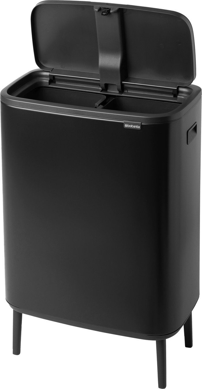 Brabantia Bo Touch Bin Hi Trash Can 2x 30L Matte Black null