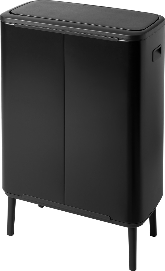 Brabantia Bo Touch Bin Hi Trash Can 2x 30L Matte Black null