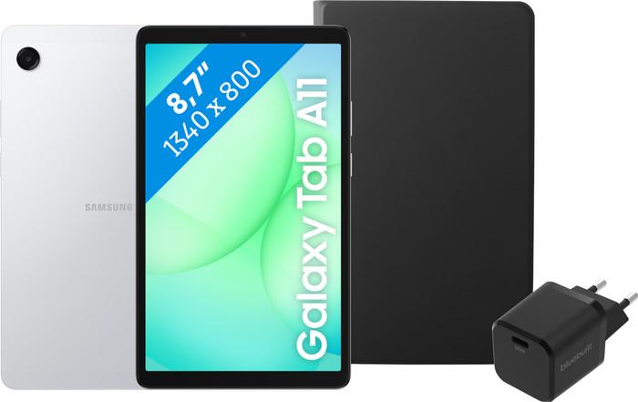 Samsung Galaxy Tab A11 8.7 inches 128GB WiFi Silver + Basic Accessory Pack Main Image