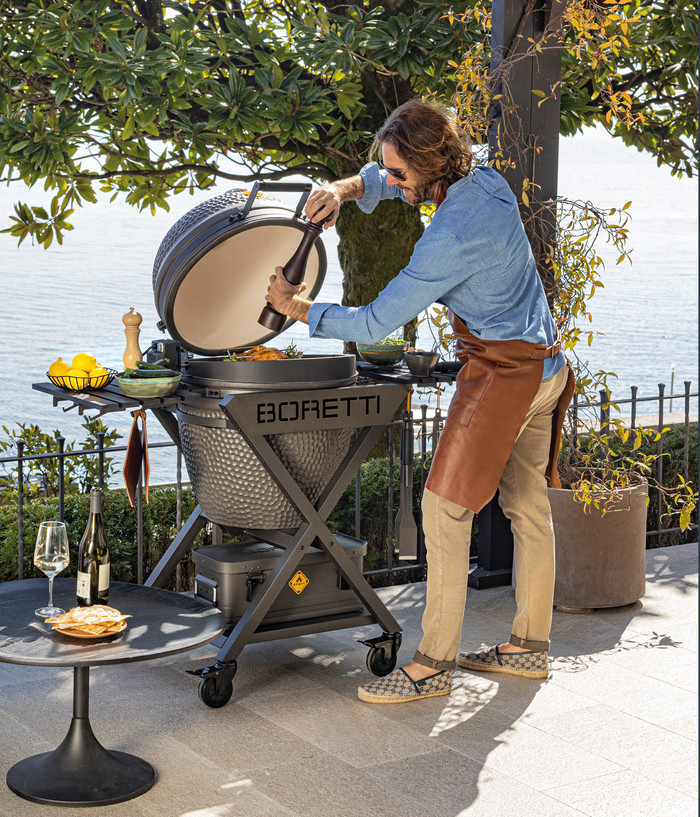 Boretti Ceramica Large + Boretti Housse BBQ Ceramica Large produit à l'usage