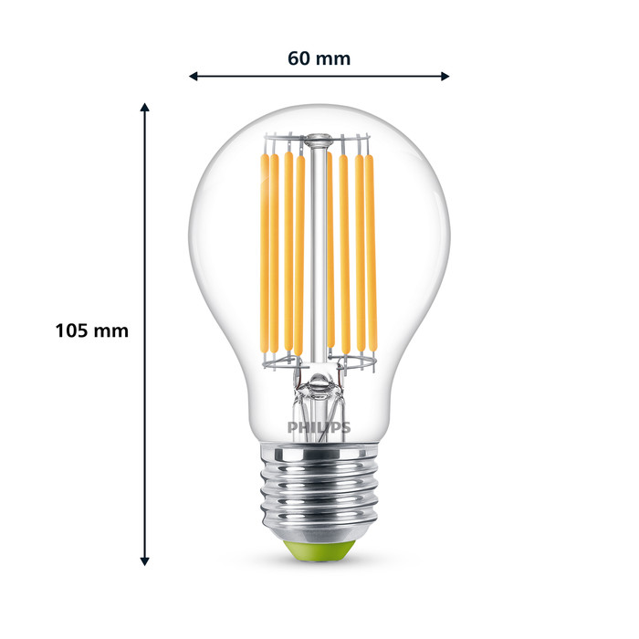 Philips LED Filament Light - 4W - E27 - Warm White Light 3-pack visual supplier