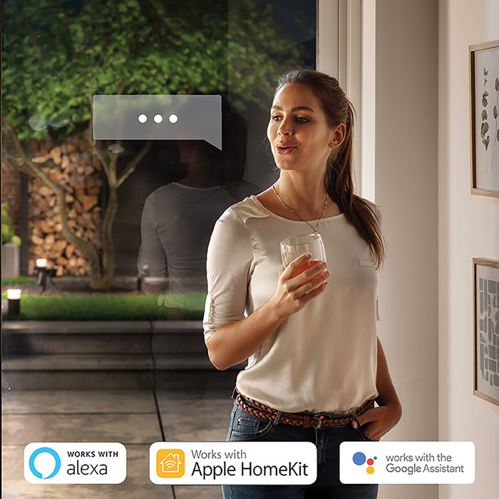 Philips Hue Resonate muurlamp White and Color zwart 5-pack product in gebruik