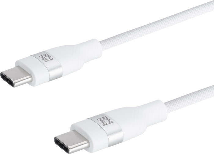 BlueBuilt Usb C naar Usb C Kabel 1,5m Nylon Wit rechterkant