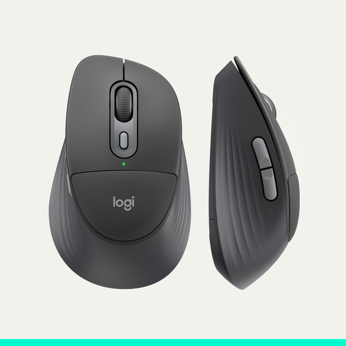 Logitech Signature Comfort Plus M850 L Wireless Mouse Graphite top