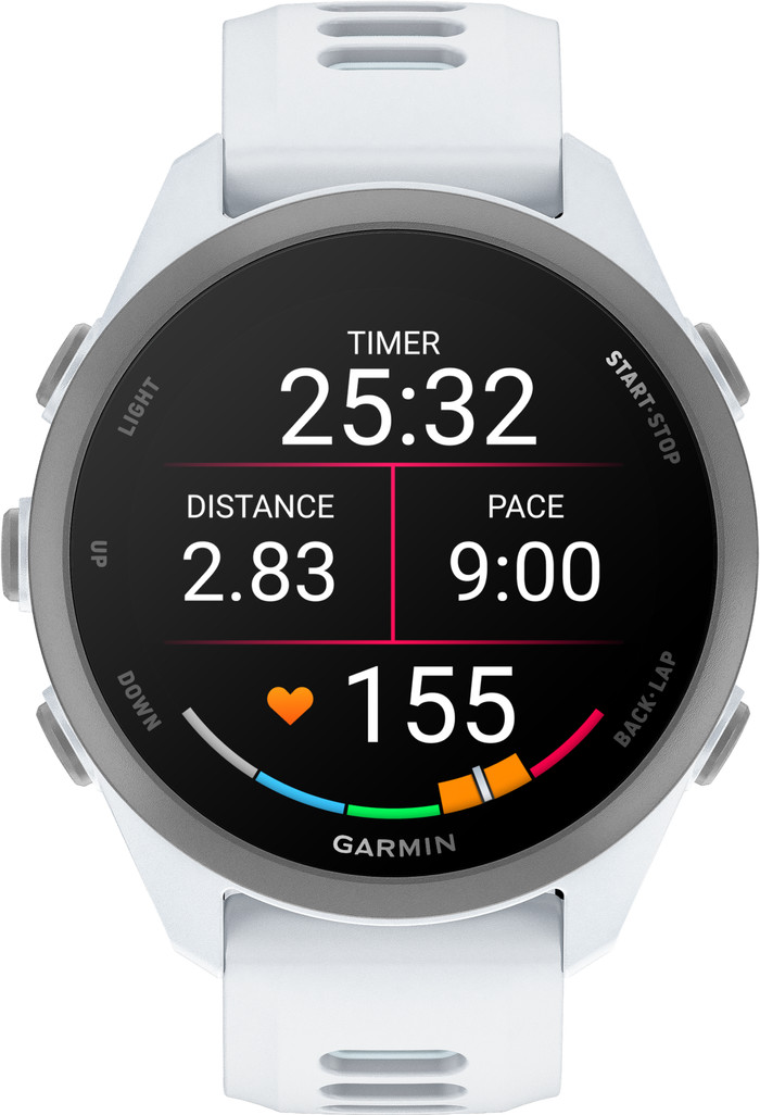 Garmin Forerunner 170 43 mm Wit voorkant