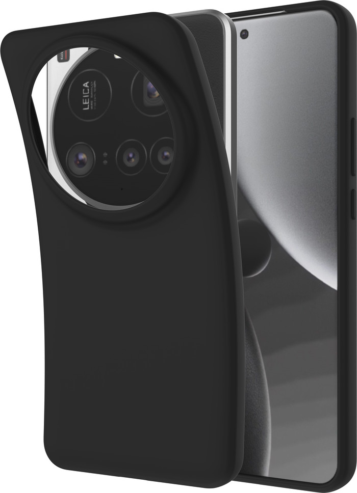 Just in Case Soft Design Xiaomi 17 Ultra Back Cover Zwart detail