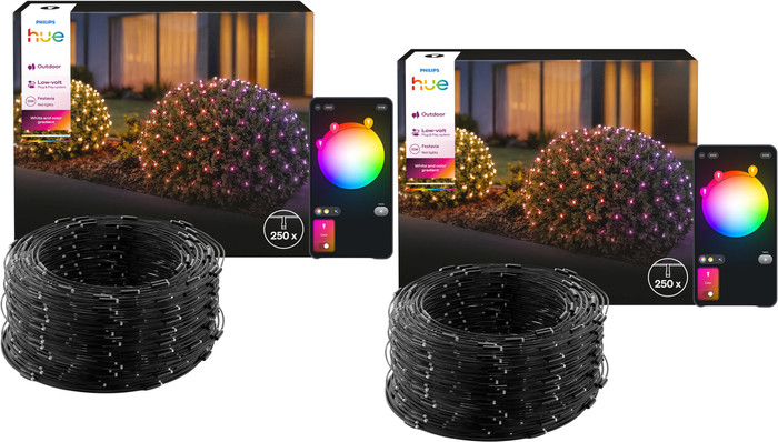 Philips Hue Festavia LED Guirlande Lumineuse 3,45 x 1 Mètre Lot de 2 Main Image