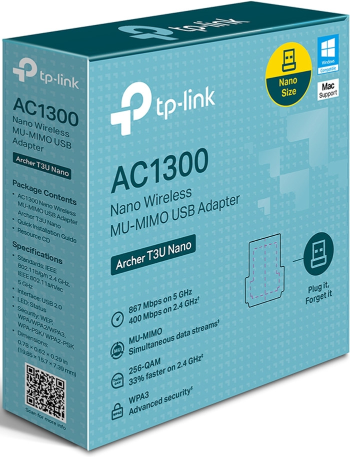 TP-Link Archer T3U Nano packaging