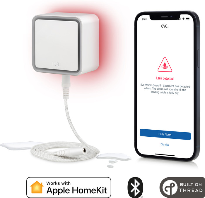 Eve Water Guard product in gebruik