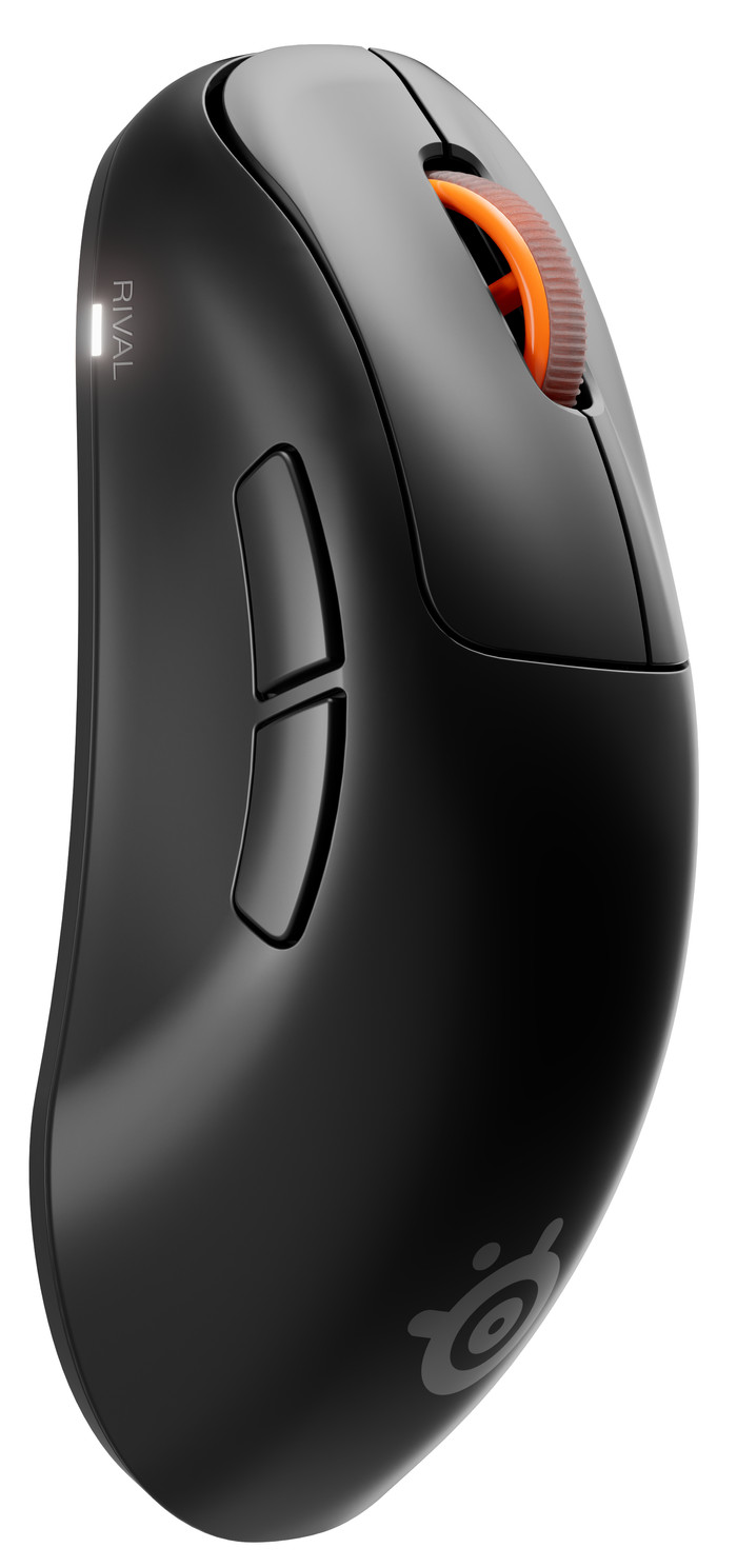 SteelSeries Rival Pro WL Mini Draadloze Gaming Muis Zwart linkerkant