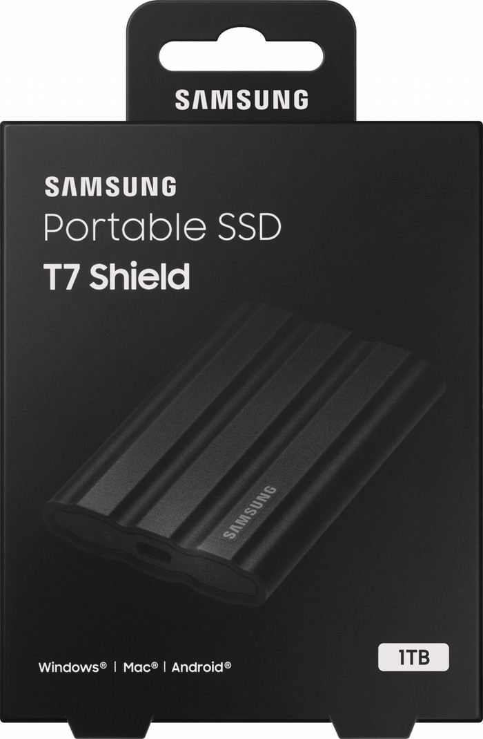Samsung T7 Shield 1 To Noir emballage