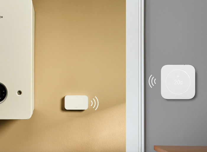 tado Bedrade Slimme Thermostaat X Multi Room Startpakket 2e Generatie (2 Radiatorknoppen) product in gebruik