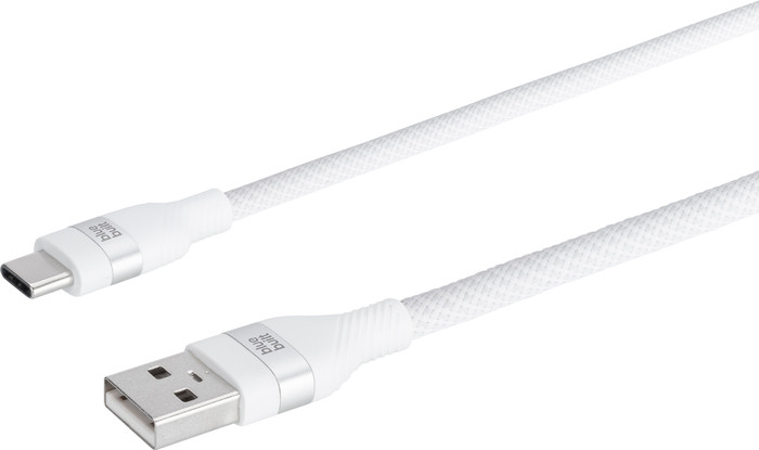 BlueBuilt Usb A naar Usb C Kabel 3m Nylon Wit rechterkant