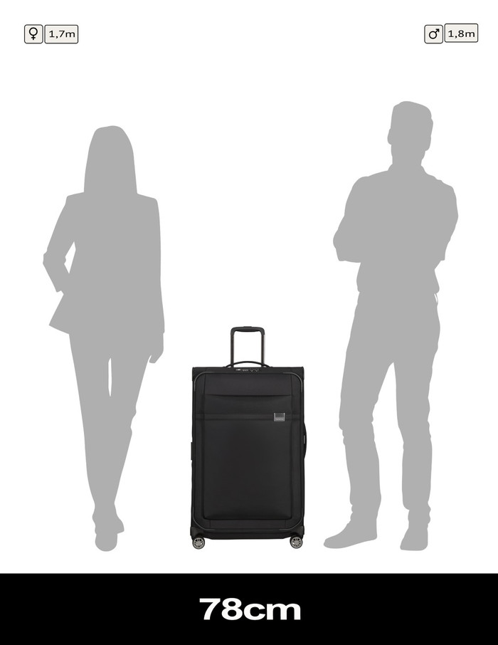 Samsonite Spinner Expandable 78cm Black visual leverancier