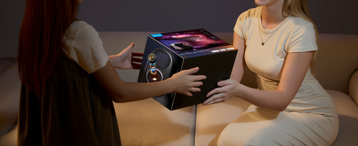 Govee Galaxy Light Projector 2 Pro product in gebruik