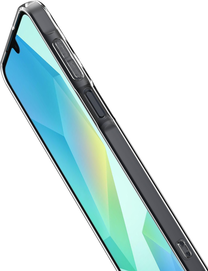 Just in Case Soft Design Samsung Galaxy A16 Back Cover Transparant linkerkant