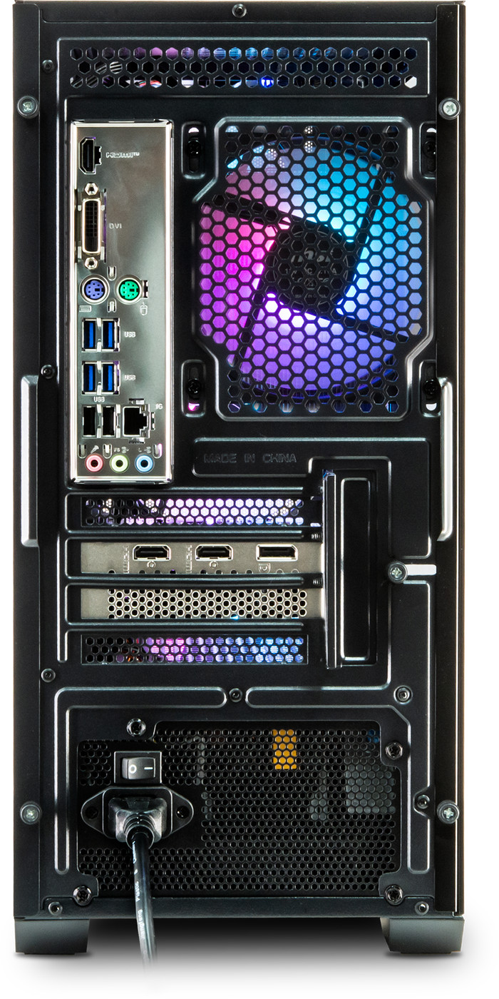 Cobalt x Powered by MSI - Tier 1 - RTX 3050 - Ryzen 5 5500 - 16GB - 500GB SSD achterkant