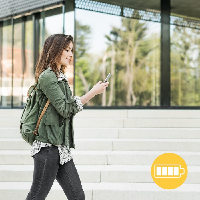 Nuki Smart Lock Go + Powerpack Wit product in gebruik