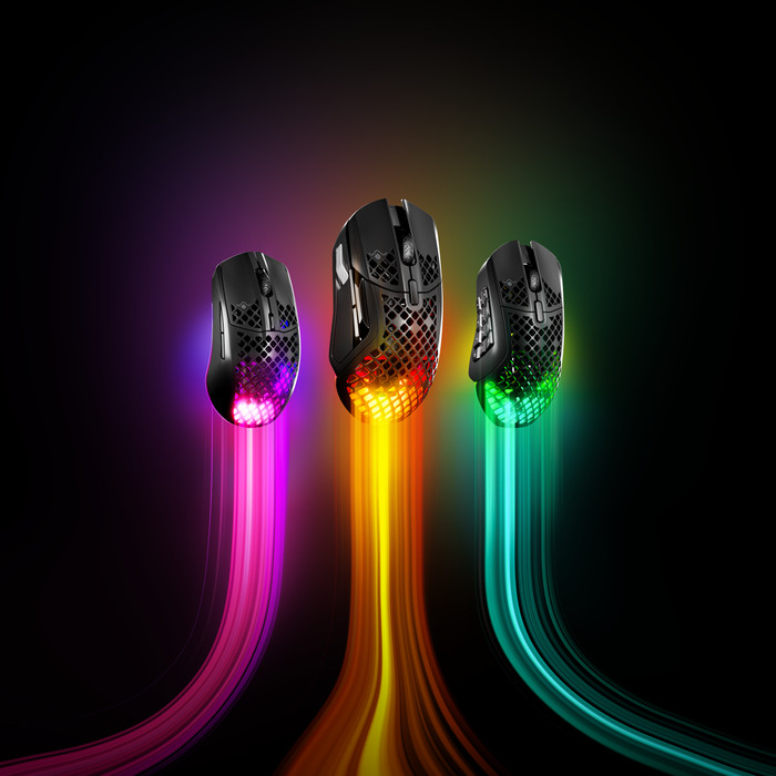 SteelSeries Aerox 9 Draadloze Gaming Muis Zwart null