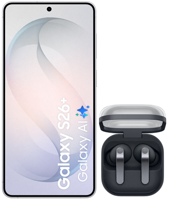 Samsung Galaxy S26 Plus 512GB Wit 5G + Samsung Galaxy Buds4 Pro Zwart Main Image